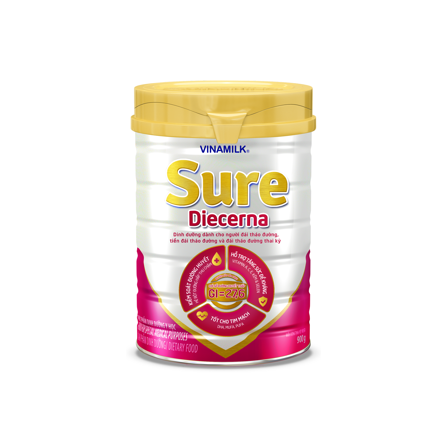 Sữa bột cho người tiểu đường Sure Diecerna