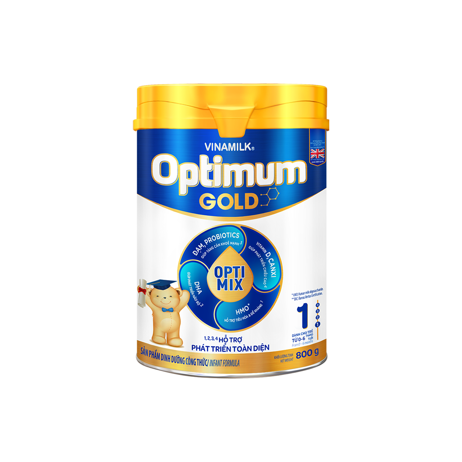 Sữa bột trẻ em Optimum Gold 1 (0-6 tháng)